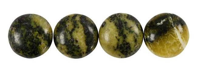 cabochons Yellow Pine 14 mm 4 stuks