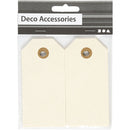 cadeaulabels karton 5 x 10 cm naturel 20 stuks