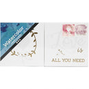 canvas met motief voor aquarel love 10,16 cm 2 stuks