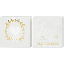 canvas met motief voor aquarel love 10,16 cm 2 stuks