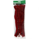 chenille draad 15 stuks 30 cm 15 mm antiek rood