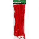 chenille draad 15 stuks 30 cm 15 mm rood