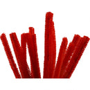 chenille draad 15 stuks 30 cm 15 mm rood