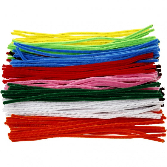 chenille draad 200 stuks 30 cm 6 mm multicolor