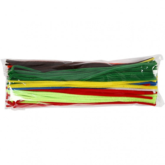 chenille draad 200 stuks 45 cm 6 mm multicolor