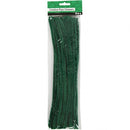 chenille draad 25 stuks 30 cm 9 mm donkergroen
