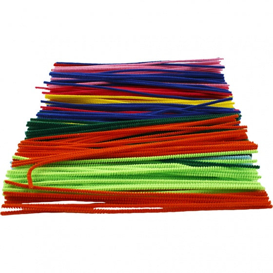 chenille draad 300 stuks 30 cm 4 mm multicolor