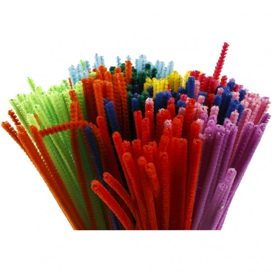 chenille draad 300 stuks 30 cm 4 mm multicolor