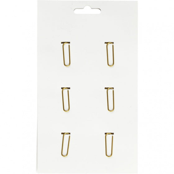 clips cactus goud 40 x 30 mm 6 stuks