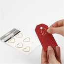 clips hart goud 30 x 20 mm 6 stuks