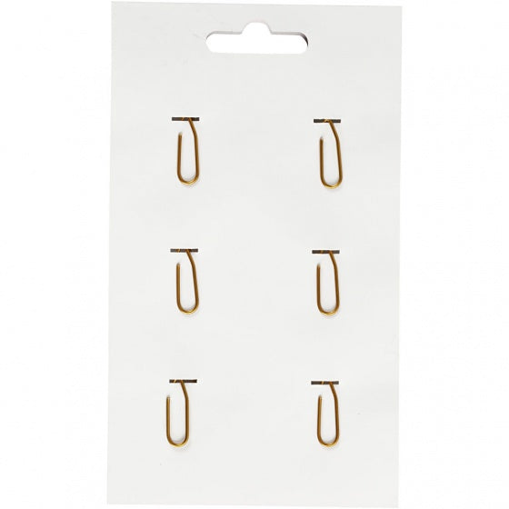 clips ster goud 30 x 30 mm 6 stuks