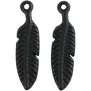 Creotime veertjes 23 x 6 mm 2 stuks zwart