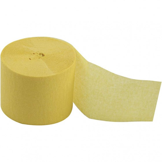 crêpepapier 20 m 5 cm 20 stuks geel