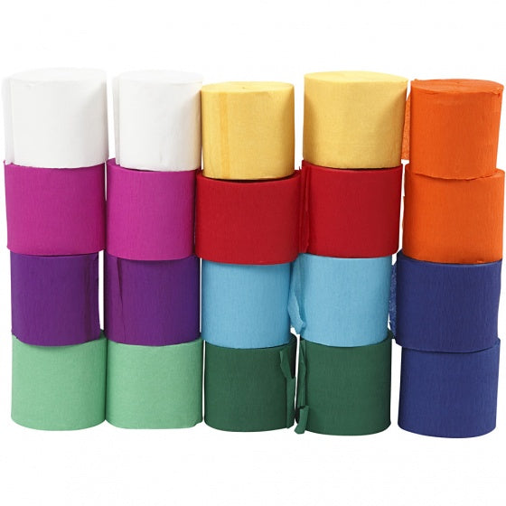 crêpepapier 20 m 5 cm 20 stuks multicolor