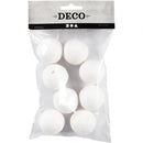 decoratie bal wit 35 mm 8 stuks