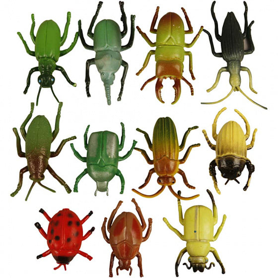 decoratie realistische insecten multicolor 10 stuks