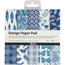 Design Papierblok Blauw, 50 Vellen