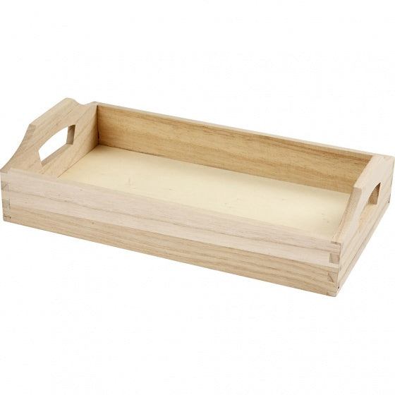 dienblad 30x17x5 cm lichtbruin