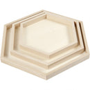 Houten Dienbladen Divers, Set van 3