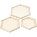 Houten Dienbladen Divers, Set van 3