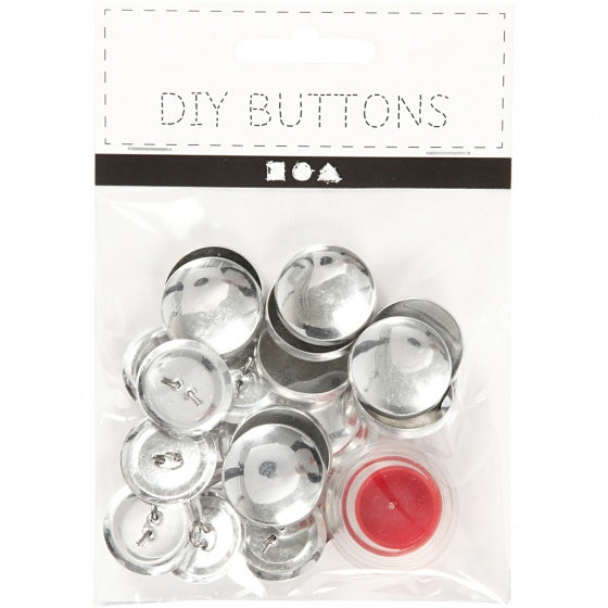 DIY knopenset 22 mm 12 stuks