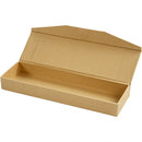 doos Etui papier-maché 21 x 6 cm bruin per stuk