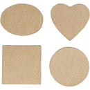 dozen Medium papier-maché 10-12 cm bruin 4-delig