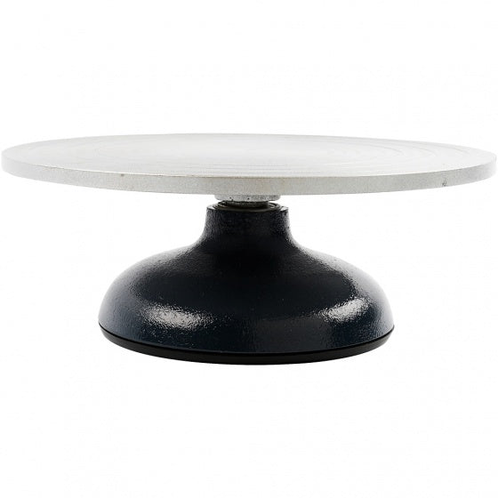draaitafel Boetseer 30 cm/40 kg staal zilver/zwart
