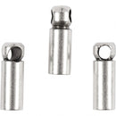 eindkappen verzilverd 2x8 mm 10 stuks