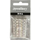 eindklemmen verzilverd 34x6 mm 6 stuks