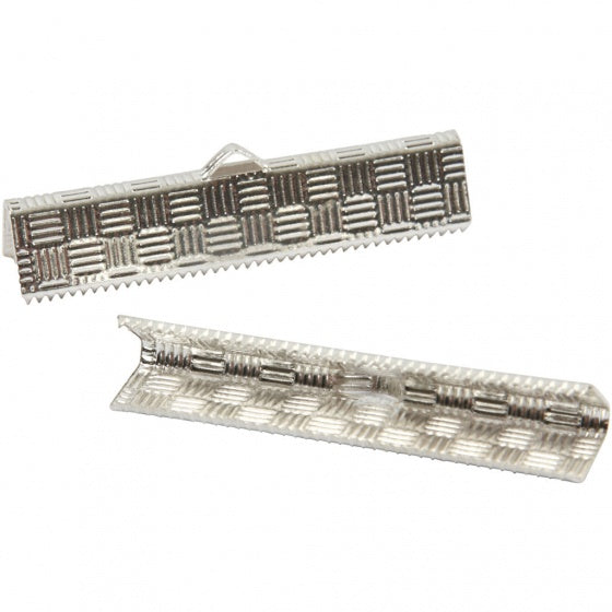 eindklemmen verzilverd 34x6 mm 6 stuks