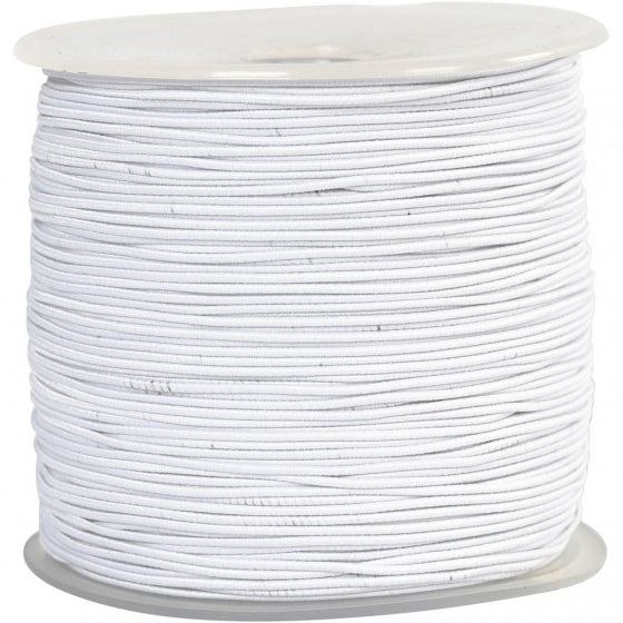elastiek 250 m 1 mm wit