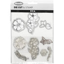 embossing folders, stempels en snijmallen bloem