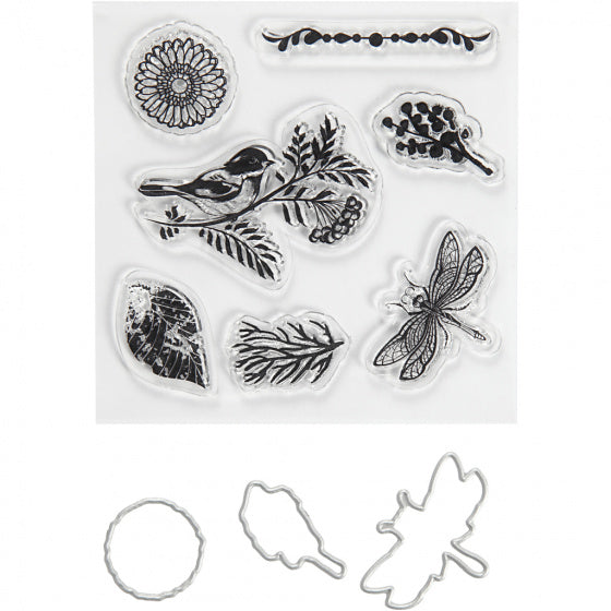 embossing folders, stempels en snijmallen 2,5 x 6 cm