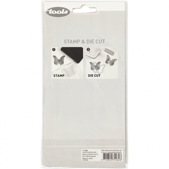 embossing folders, stempels en snijmallen 2,5 x 6 cm