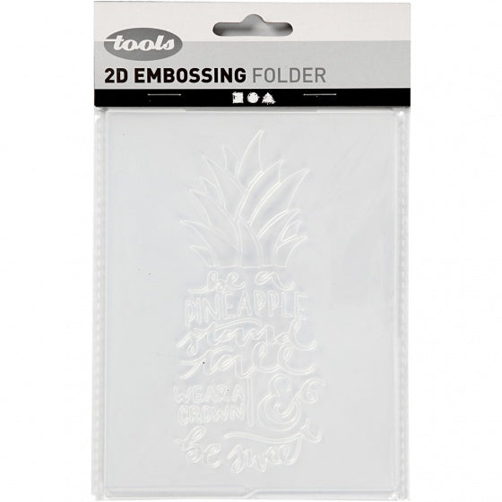embossingfolder 11 x 14 cm ananas