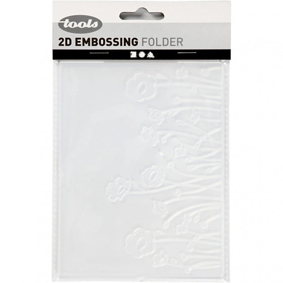 embossingfolder 11 x 14 cm bloemen