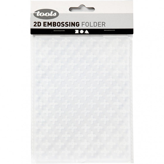 embossingfolder 11 x 14 cm kruizen