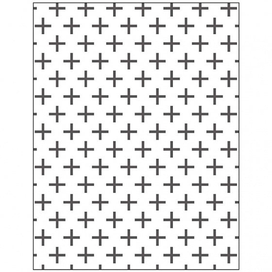 embossingfolder 11 x 14 cm kruizen