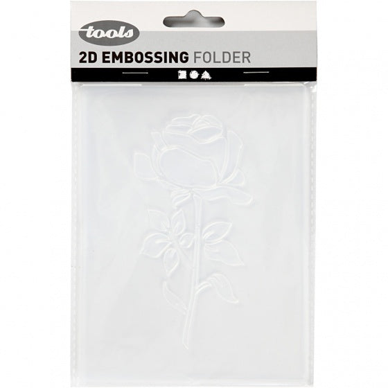 embossingfolder 11 x 14 cm roos
