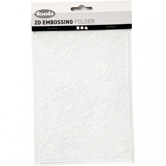 embossingfolder 11 x 14 cm rozen