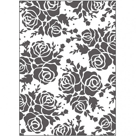 embossingfolder 11 x 14 cm rozen
