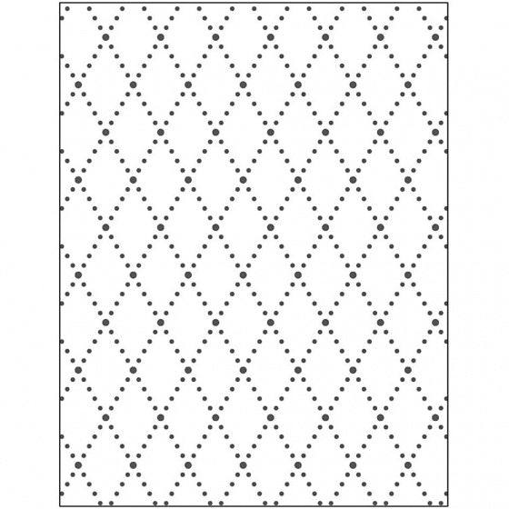 embossingfolder 11 x 14 cm ruiten