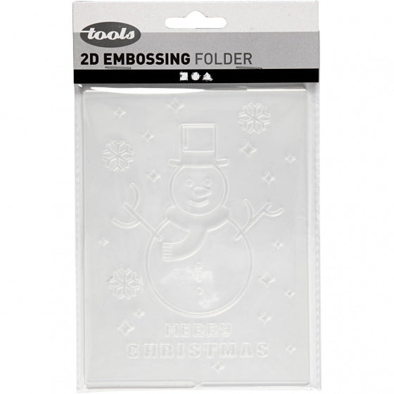 embossingfolder 11 x 14 cm sneeuwpop
