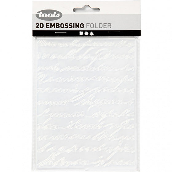 embossingfolder 11 x 14 cm woorden