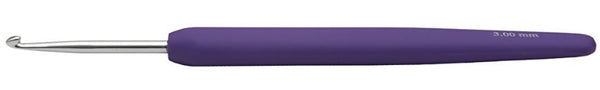 ergonomische haaknaald paars 3 mm 13,3 cm