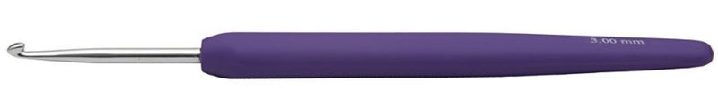 ergonomische haaknaald paars 3 mm 13,3 cm