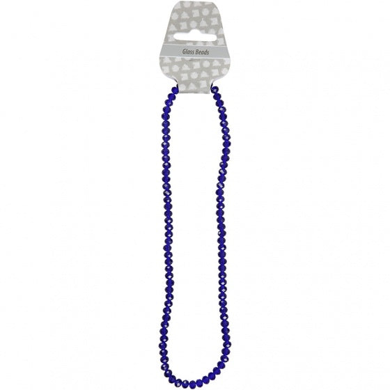 facetkralen blauw 6 mm 100 stuks