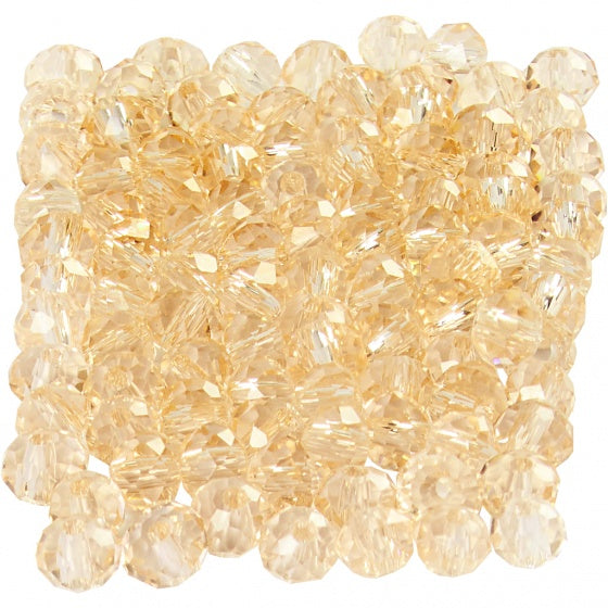 facetkralen geel 4 mm 100 stuks