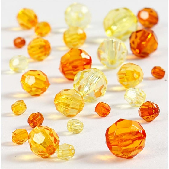 Facetkralen Mix Geel, 45 gram